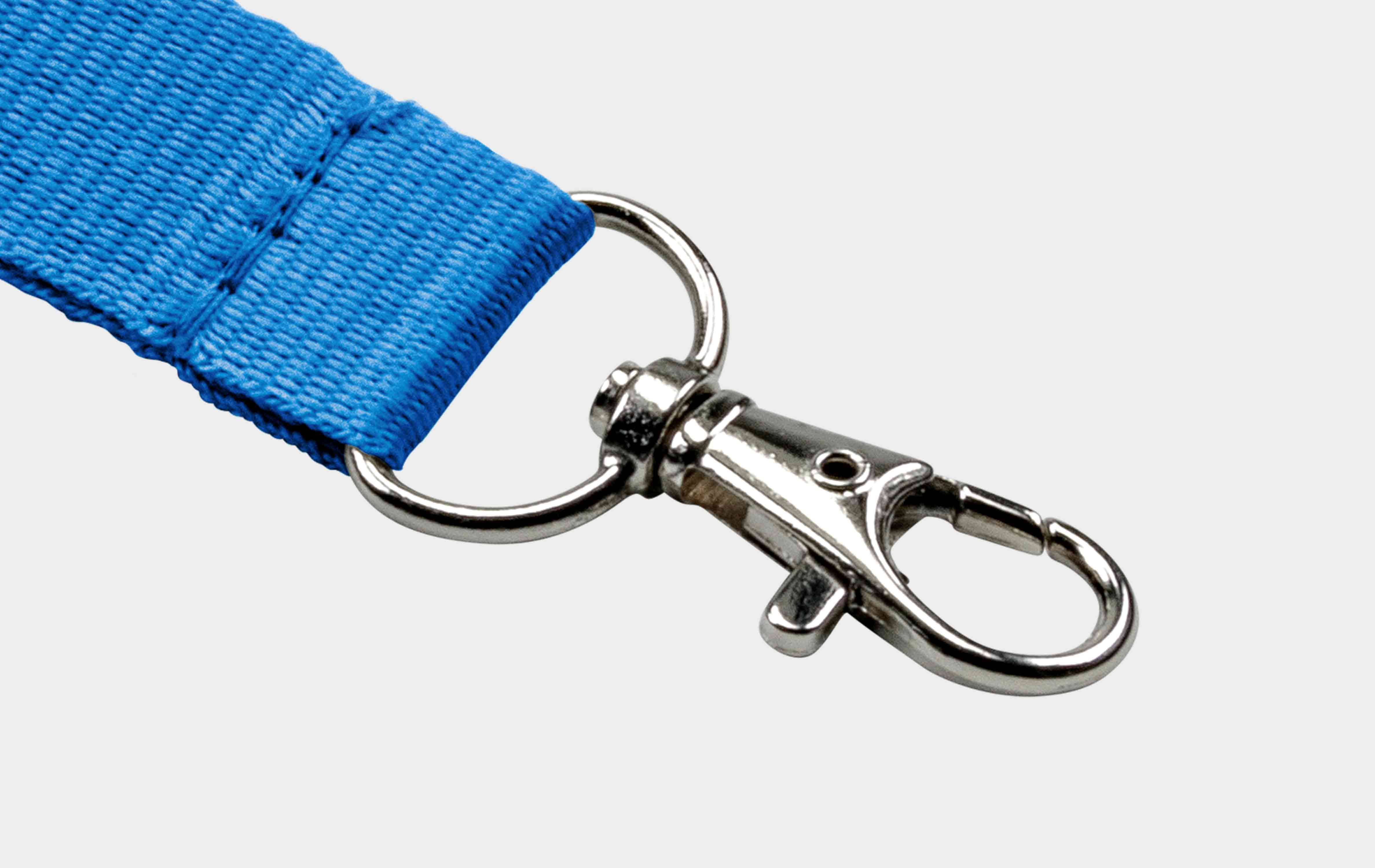Schlüsselbänder 20 mm, easy going Haken, blau