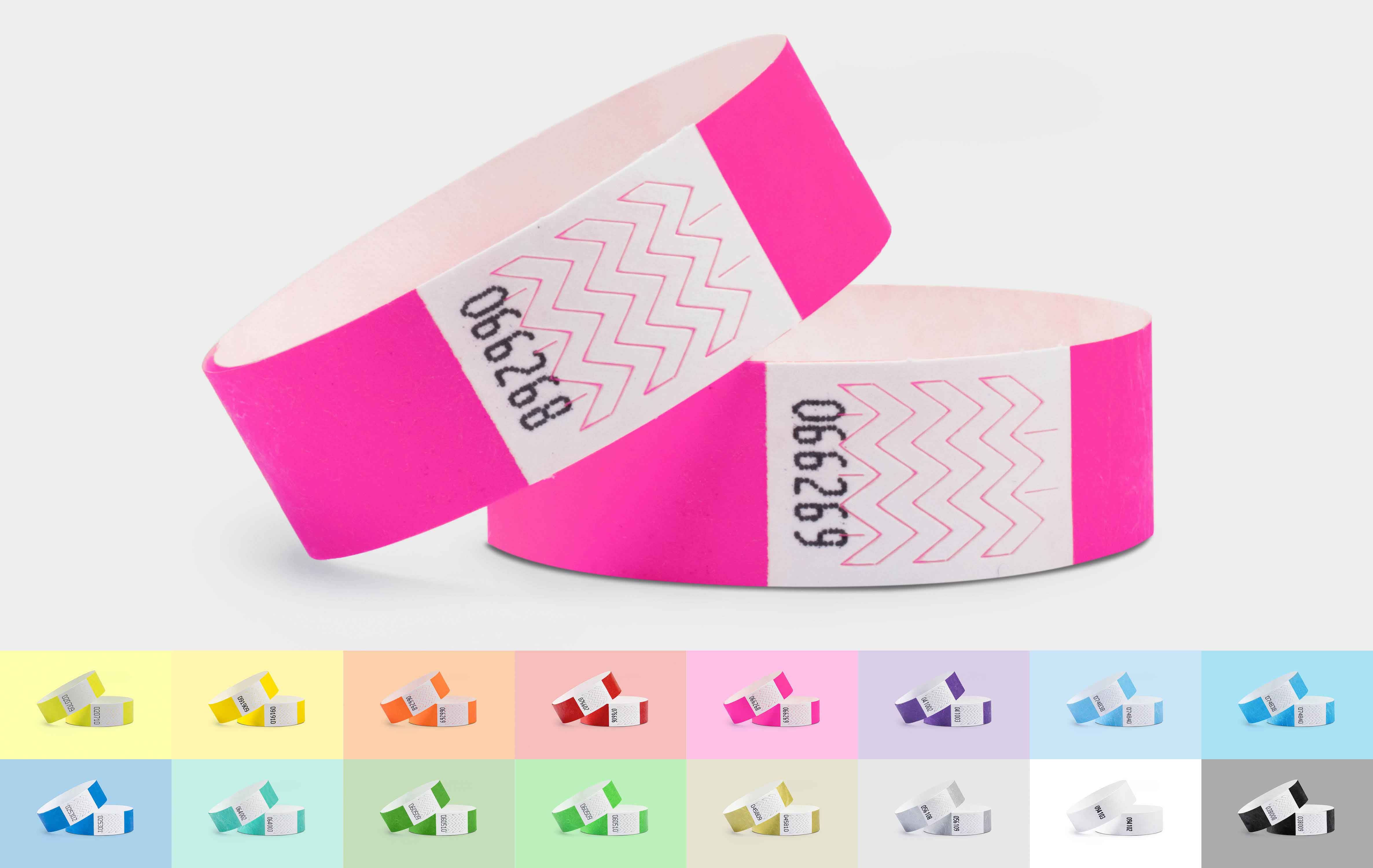 1000er VPE Securebänder Tyvek® 19 mm - Neonpink