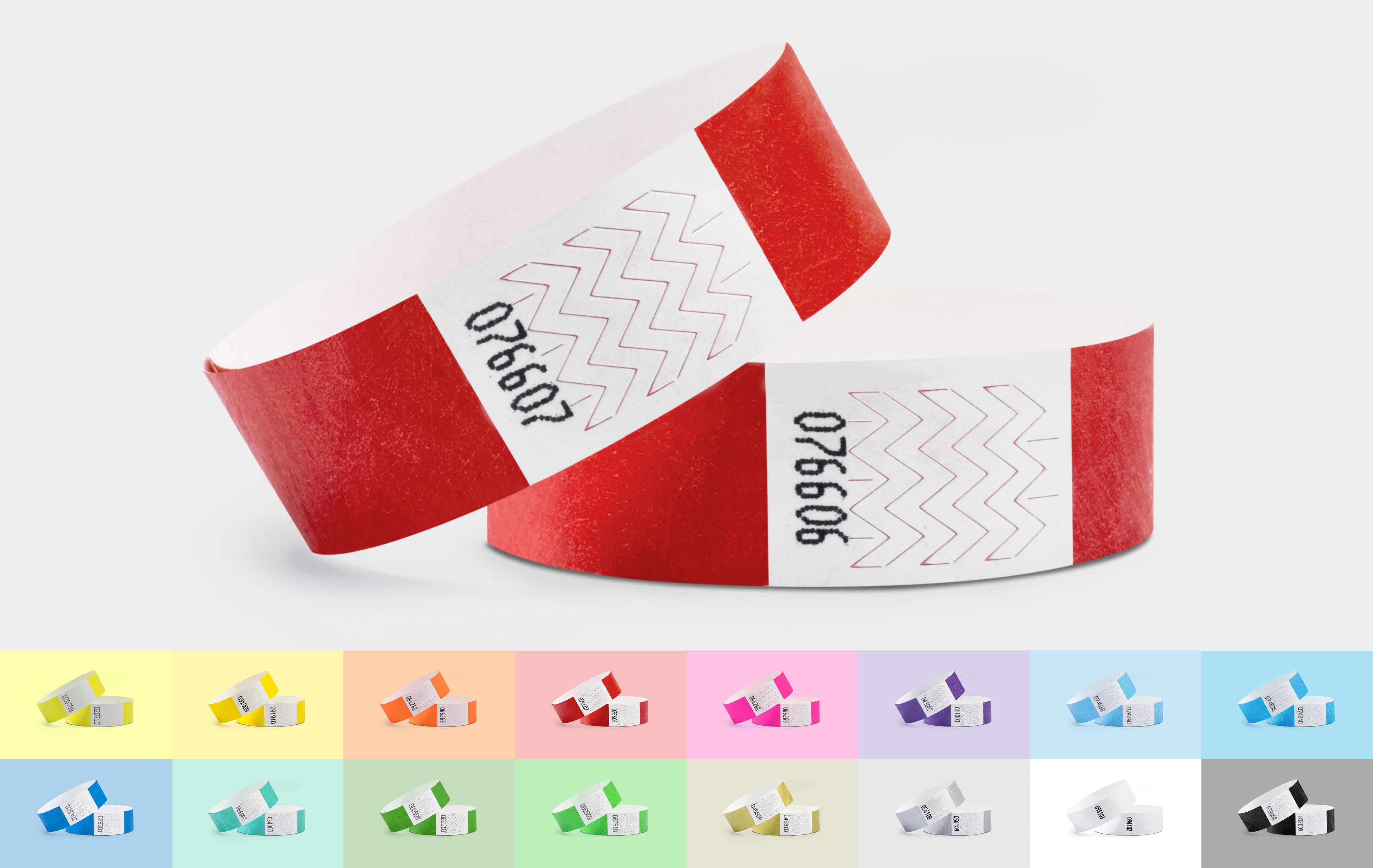 1000er VPE Securebänder Tyvek® 19 mm - Rot